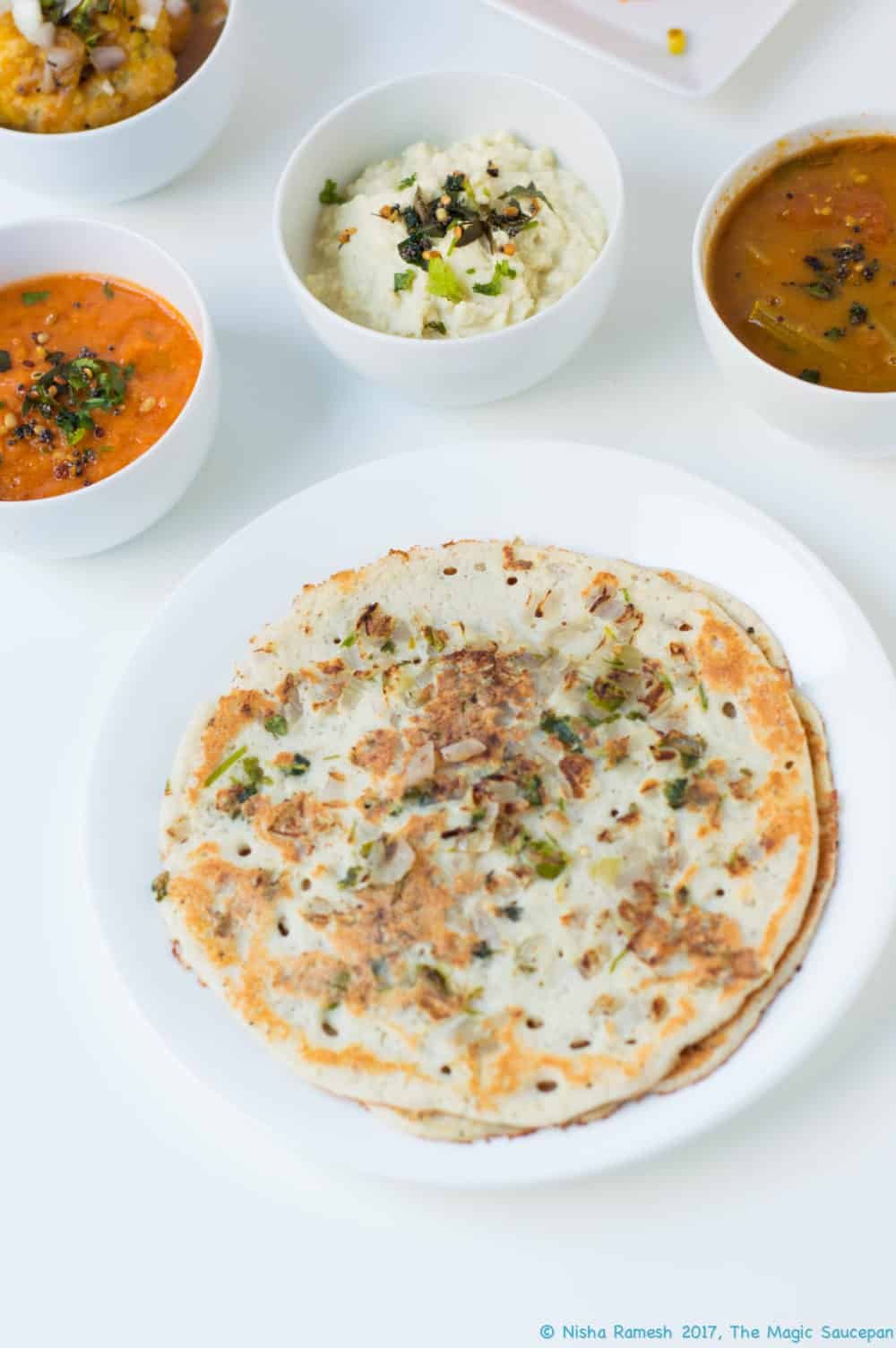 Uthappam Recipe Dosa Variety • The Magic Saucepan